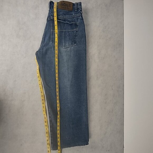 Escape Men's 100% Cotton, 5 Pocket, Blue Denim Vintage Y2K Jeans Size 34X34 - Picture 7 of 11